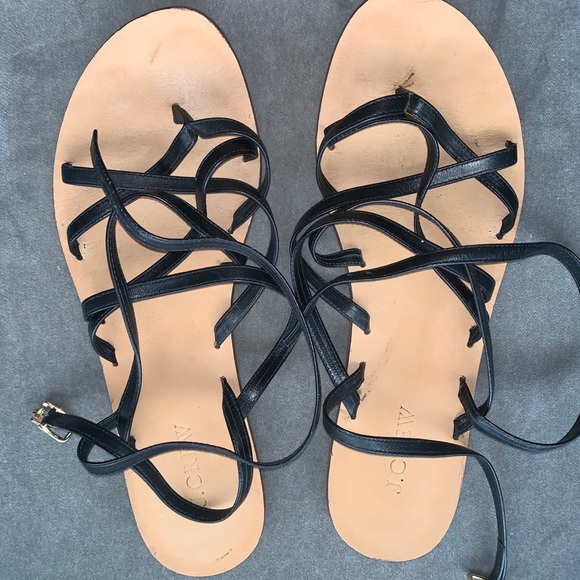 J. Crew black leather sandals - Picture 2 of 5